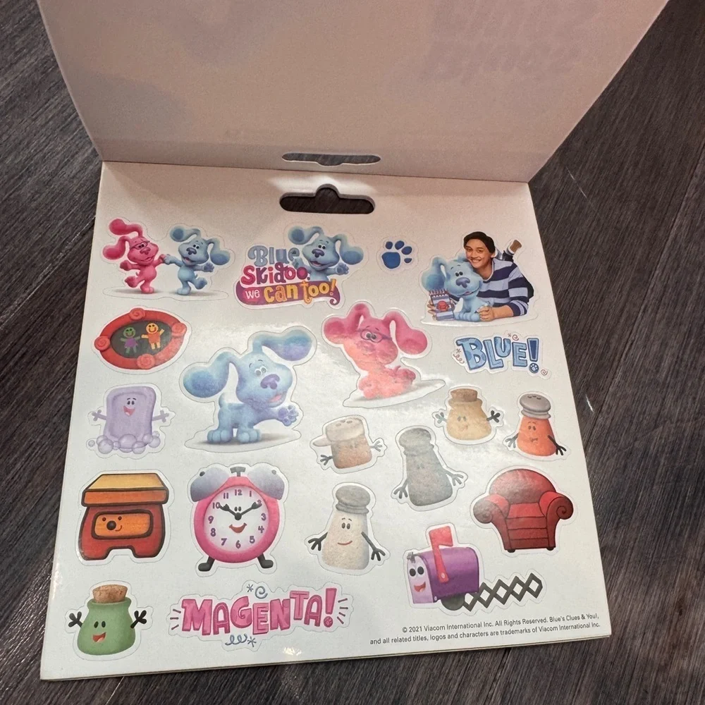 NWT Nickelodeon Blue's Clues & You Sticker Set - 6 duplicate pages 120 Stickers